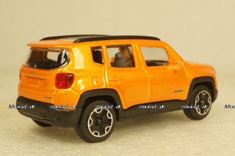 Jeep Renegade 2014 orange, Burago 1:43