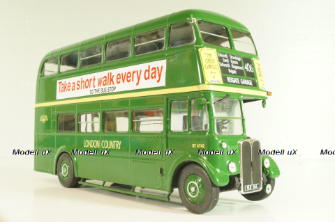 AEC Regent III RT 1947 Regent, bus, green, AUTOBUS DAL MONDO №87, Hachette 1:43 Дефект!