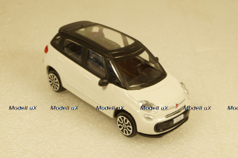 Fiat 500L 2012 white, Burago 1:43