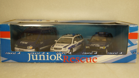 Range Rover P38, Volkswagen Passat, Ford Transit, Набор полиция THW, Cararama 1:43