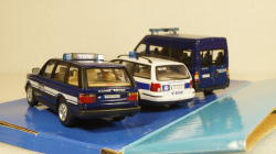 Range Rover P38, Volkswagen Passat, Ford Transit, Набор полиция THW, Cararama 1:43