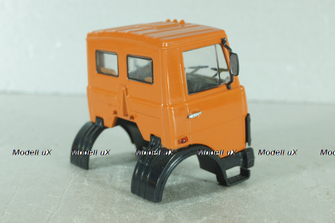 Маз кабина в сборе, оранжевая, АвтоИстория 1:43