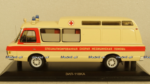 ЗИЛ 118 КА "Скорая Помощь" с интерьером, 111904, DiP Models 1:43