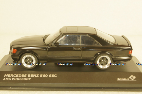 Mercedes S-Class 560SEC AMG (C126) Wide Body 1990, black, 4310901, Solido 1:43