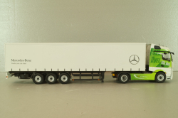 Mercedes-Benz Actros FH25 GigaSpace 4x2 2012 with semi-trailer "Mercedes-Benz", green/silver, 8622/03, NZG 1:50