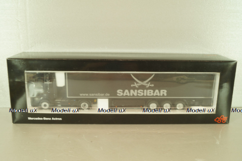 Mercedes-Benz Actros FH25 GigaSpace 4x2 2012 with semi-trailer "Sansibar", black, 8621/02, NZG 1:50 