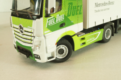 Mercedes-Benz Actros FH25 GigaSpace 4x2 2012 with semi-trailer "Mercedes-Benz", green/silver, 8622/03, NZG 1:50