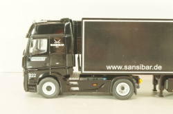 Mercedes-Benz Actros FH25 GigaSpace 4x2 2012 with semi-trailer "Sansibar", black, 8621/02, NZG 1:50 