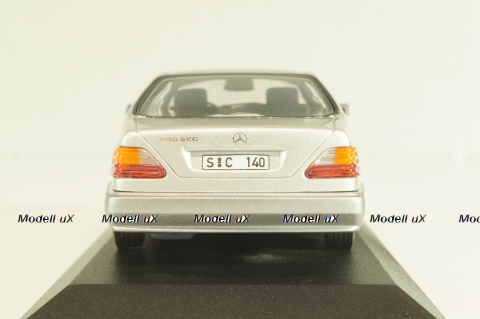 Mercedes-Benz 600 SEC (C140) 1992, B66005701, silver, Minichamps 1:43