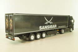 Mercedes-Benz Actros FH25 GigaSpace 4x2 2012 with semi-trailer "Sansibar", black, 8621/02, NZG 1:50 