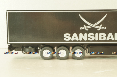 Mercedes-Benz Actros FH25 GigaSpace 4x2 2012 with semi-trailer "Sansibar", black, 8621/02, NZG 1:50 