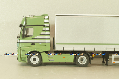 Mercedes-Benz Actros FH25 GigaSpace 4x2 2012 with semi-trailer "Stohr", green/silver, 8622/03, NZG 1:50