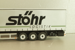 Mercedes-Benz Actros FH25 GigaSpace 4x2 2012 with semi-trailer "Stohr", green/silver, 8622/03, NZG 1:50