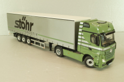 Mercedes-Benz Actros FH25 GigaSpace 4x2 2012 with semi-trailer "Stohr", green/silver, 8622/03, NZG 1:50