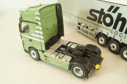 Mercedes-Benz Actros FH25 GigaSpace 4x2 2012 with semi-trailer "Stohr", green/silver, 8622/03, NZG 1:50