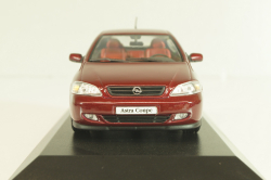 Opel Astra Coupe 2000, dark red, 430049124, Minichamps 1:43