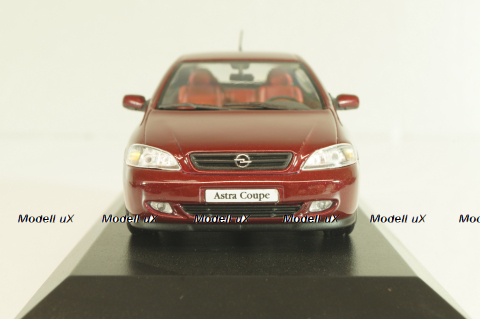 Opel Astra Coupe 2000, dark red, 430049124, Minichamps 1:43