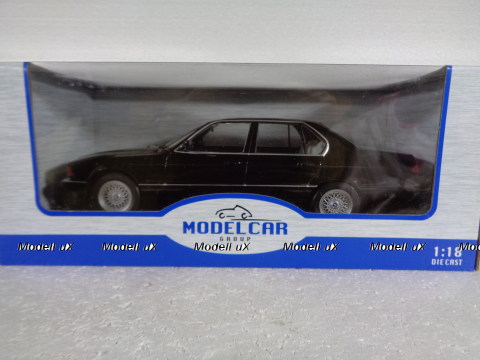 BMW 750i (E32) 1986, 7 Series, metallic black, MCG18162, MCG 1:18