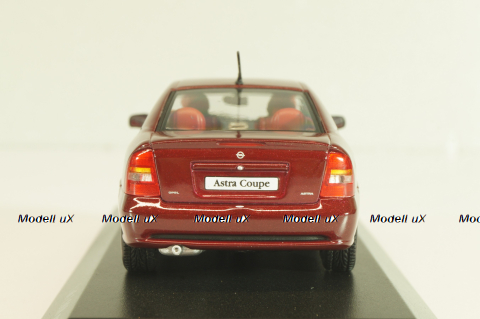 Opel Astra Coupe 2000, dark red, 430049124, Minichamps 1:43