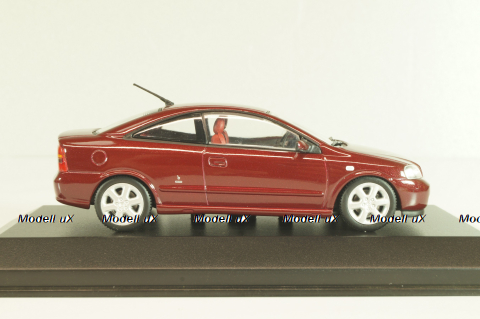 Opel Astra Coupe 2000, dark red, 430049124, Minichamps 1:43
