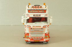 Scania R6 Topline 6x2 2004, white/red, 01-1547, WSI 1:50 