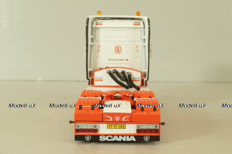 Scania R6 Topline 6x2 2004, white/red, 01-1547, WSI 1:50 