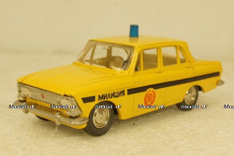 Москвич-408, милиция, апрель 85г., Тантал/Радон 1:43