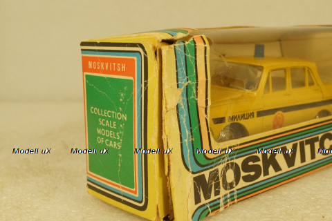 Москвич-408, милиция, апрель 85г., Тантал/Радон 1:43