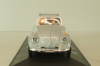 Volkswagen Beeatle with camping trailer and figuren, silver, Cararama 1:43 