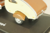 Porsche 356B Coupe with camping trailer and figuren, brown, Cararama 1:43