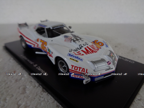 Chevrolet Corvette #76 24h LeMans 1976 Greenwood, Darniche, Spark 1:43