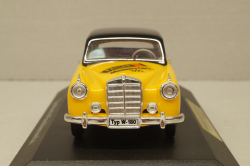 Mercedes-Benz 220 S Ponton (W180) 1956 Faller 1995, yellow/black, Faller 1:43