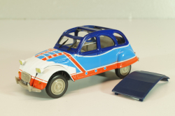 Citroen 2CV 6 Basket, white/blue/red, 409534H, Norev 1:43