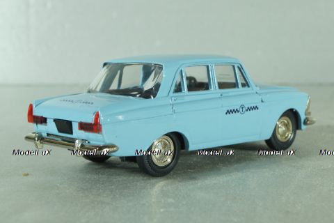 Москвич-408, такси, голубой, ноябрь 1989г., Тантал/Радон 1:43