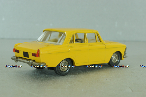 Москвич-412 А2, желтый, 2 зажима,Тантал/Радон 1:43
