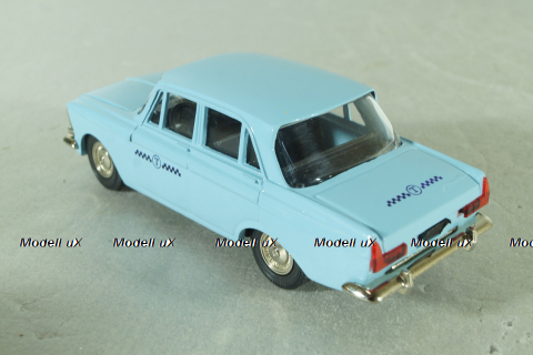 Москвич-408, такси, голубой, ноябрь 1989г., Тантал/Радон 1:43