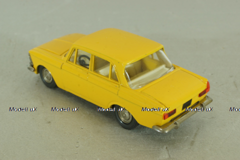 Москвич-412 А2, желтый, 2 зажима,Тантал/Радон 1:43