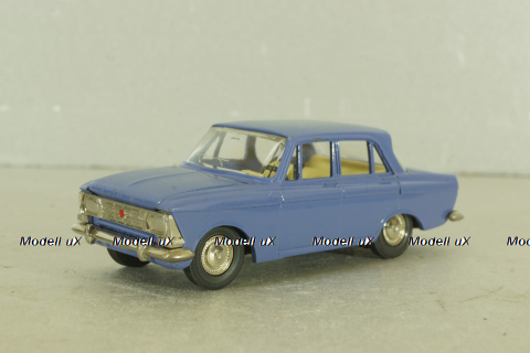 Москвич-412 А2, фиолетовый, 2 зажима, Тантал/Радон 1:43