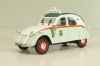 Citroen 2CV AZL Taxi París 1957, green/white, 409521M, Norev 1:43