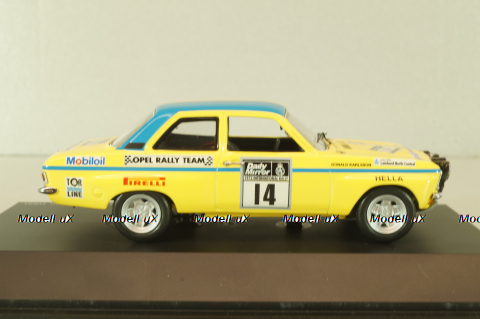 Opel Ascona A #14 RAC Rallye 1972, yellow, 02678, Schuco 1:43
