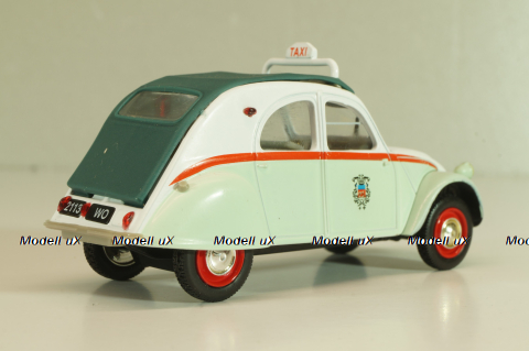 Citroen 2CV AZL Taxi París 1957, green/white, 409521M, Norev 1:43