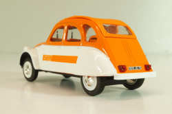Citroën 2CV spot 1976, white/orange, 409523P, Norev 1:43