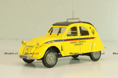 Citroen 2CV Assistance Commerciale 1957, yellow, 409535J, Norev 1:43