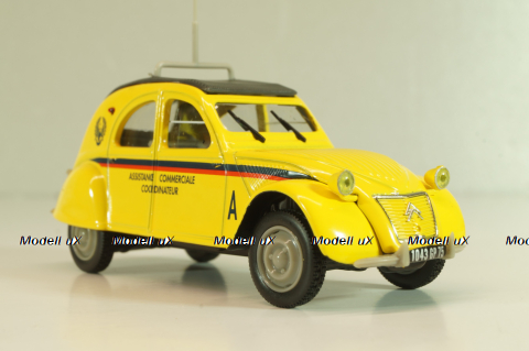 Citroen 2CV Assistance Commerciale 1957, yellow, 409535J, Norev 1:43