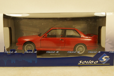 BMW E30 1986, red, 1801502, Solido 1:18 Уценка!
