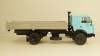 Камаз-4325 короткий кузов голубой/серый, Алник 1:43