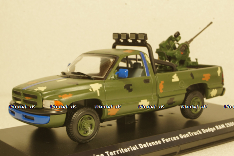 Dodge RAM 2500 Ukraine Territorial Forces Gun Truck (Mariupol 2022), TruckTyr 1:43