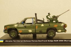 Dodge RAM 2500 Ukraine Territorial Forces Gun Truck (Mariupol 2022), TruckTyr 1:43