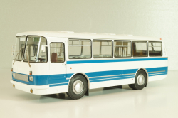 ЛАЗ-695Н (1981), белый/синий, DEMPRICE 1:43 