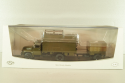 СКП-11(130) Стартовый командный пункт на шасси Зил-130 с прицепом 1962, хаки, военный, SSM7069, SSM 1:43